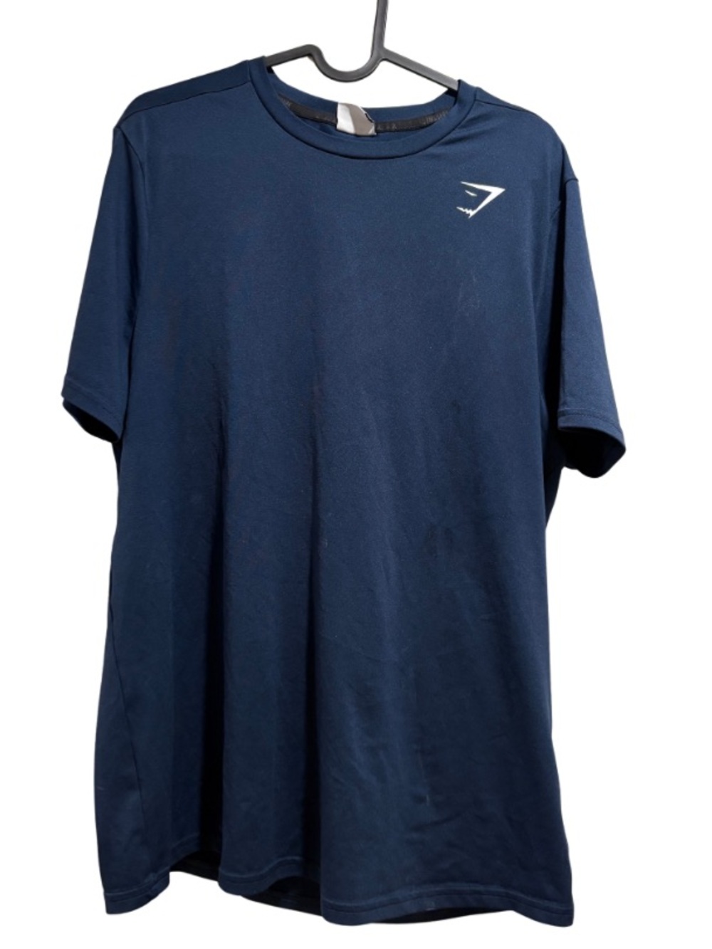 Gymshark Navy Short Sleeve Athletic Tee with Small White Logo